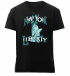 Чоловіча преміум футболка New York Liberty Чорний фото