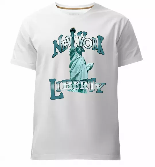 Чоловіча преміум футболка New York Liberty Білий фото