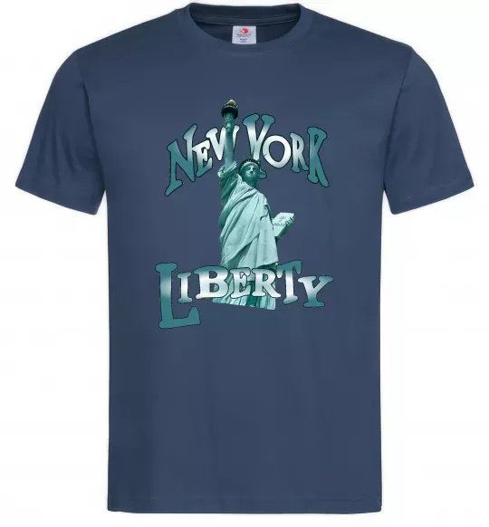 Мужская футболка New York Liberty Темно-синий фото