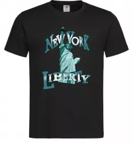 Чоловіча футболка New York Liberty Чорний фото