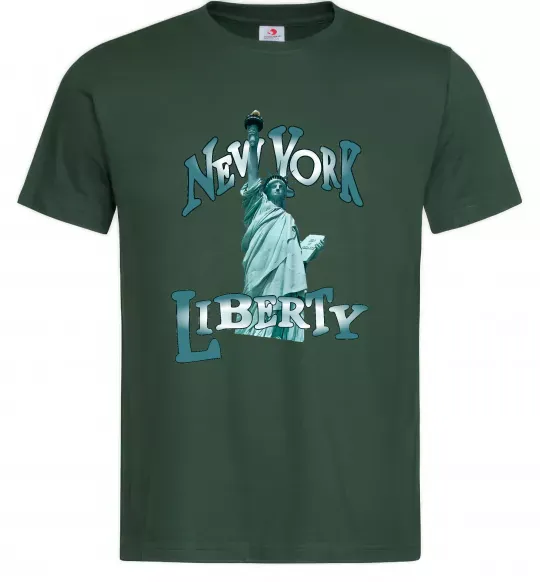 Мужская футболка New York Liberty Темно-зеленый фото