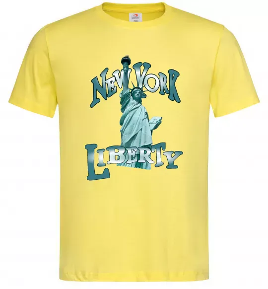 Мужская футболка New York Liberty Лимонный фото