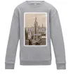 Детский Свитшот New York is always good idea Серый меланж фото