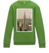 Детский Свитшот New York is always good idea Лаймовый фото