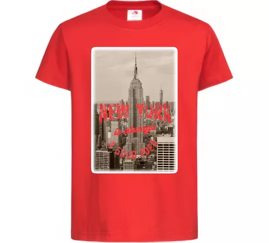 Детская футболка New York is always good idea Красный фото