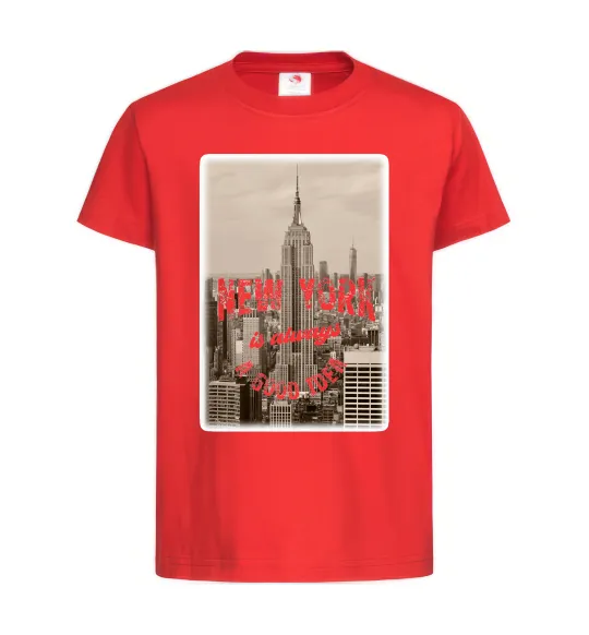 Детская футболка New York is always good idea Красный фото