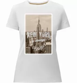 Женская премиум футболка New York New York Черный фото