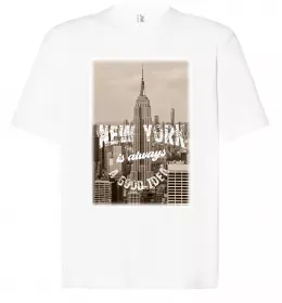 Футболка Оверсайз I LOVE NY Белый фото