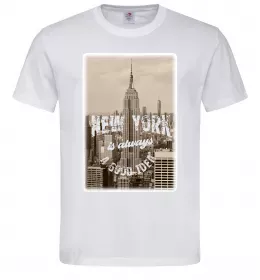Чоловіча футболка New York is always good idea Білий фото