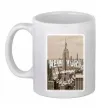 Чашка керамическая New York is always good idea Белый фото