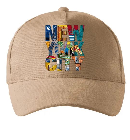 Кепка New York city напис Песочный фото