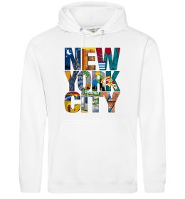 Чоловіча толстовка (худі) New York city напис