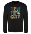 Свитшот New York city напис Черный фото
