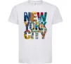 Детская футболка New York city напис Белый фото