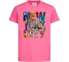 Детская футболка New York city напис Ярко-розовый фото