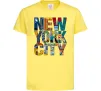 Детская футболка New York city напис Лимонный фото