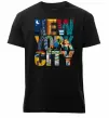 Мужская премиум футболка New York city напис Черный фото