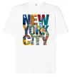 Футболка Оверсайз New York city напис Білий фото