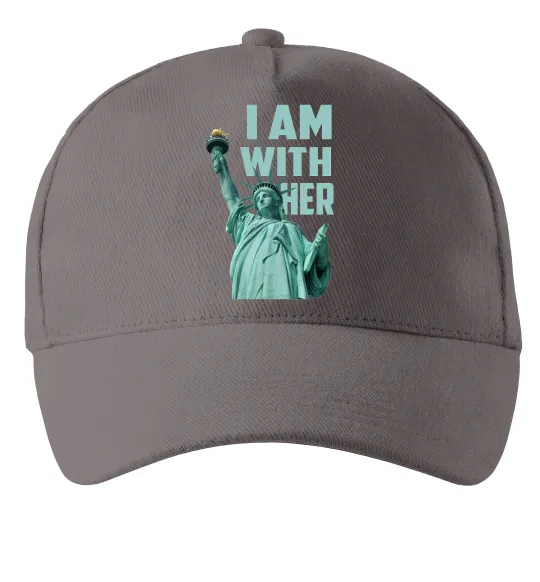 Кепка I am with her Серый фото