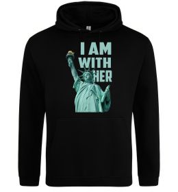 Женская толстовка (худи) I am with her