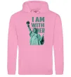 Мужская толстовка (худи) I am with her Розовый фото