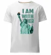 Чоловіча преміум футболка I am with her Білий фото