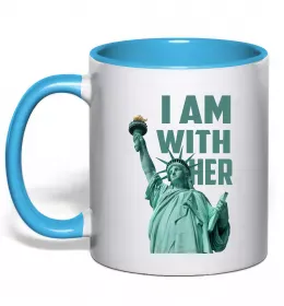 Чашка з кольоровою ручкою