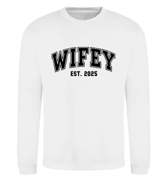 Світшот Wifey est Білий фото