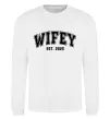 Світшот Wifey est Білий фото