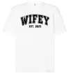 Футболка Оверсайз Wifey est Білий фото