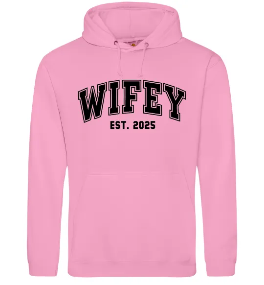 Жіноча толстовка (худі) Wifey est Рожевий фото