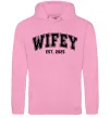 Жіноча толстовка (худі) Wifey est Рожевий фото