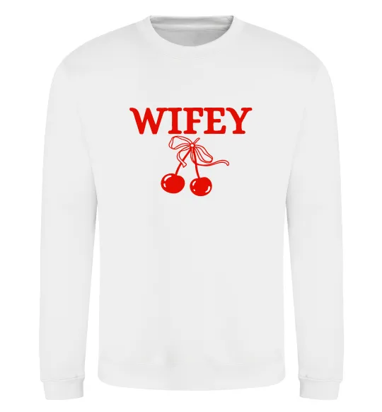 Свитшот Wifey chery Белый фото