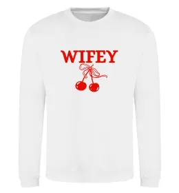 Свитшот Wifey chery Белый фото