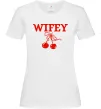 Жіноча футболка Wifey chery Білий фото