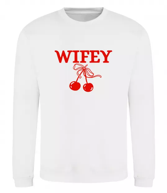 Свитшот Wifey chery Белый фото