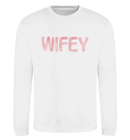 Світшот Wifey Білий фото