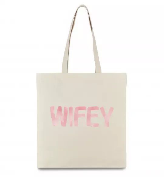 Эко-сумка Wifey Бежевый фото