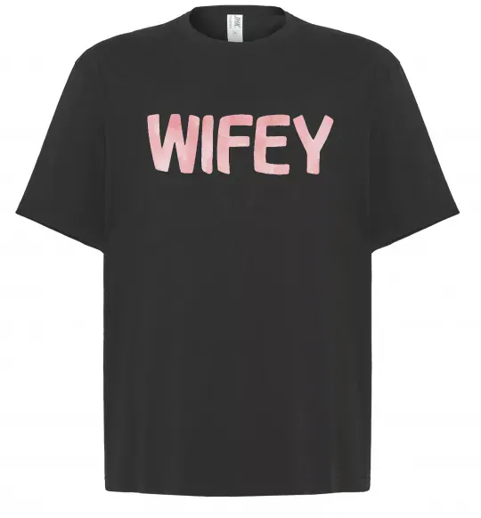 Футболка Оверсайз Wifey Черный фото