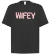 Футболка Оверсайз Wifey Черный фото