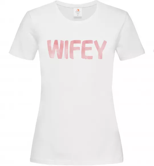 Жіноча футболка Wifey Білий фото