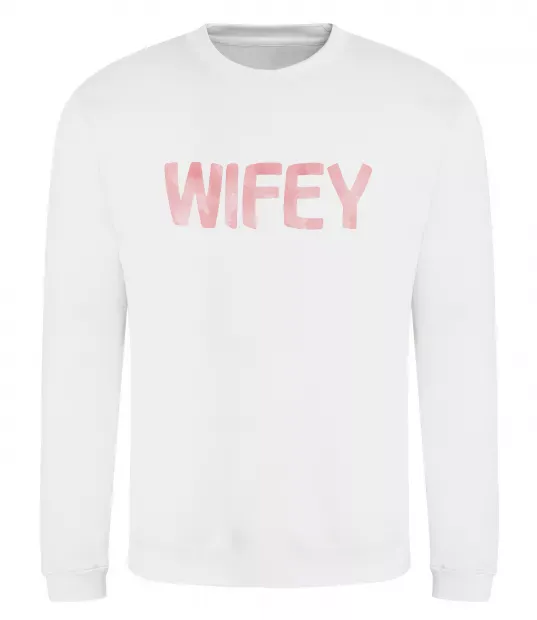 Свитшот Wifey Белый фото