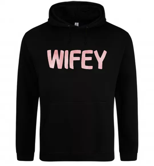 Женская толстовка (худи) Wifey Черный фото