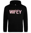 Женская толстовка (худи) Wifey Черный фото