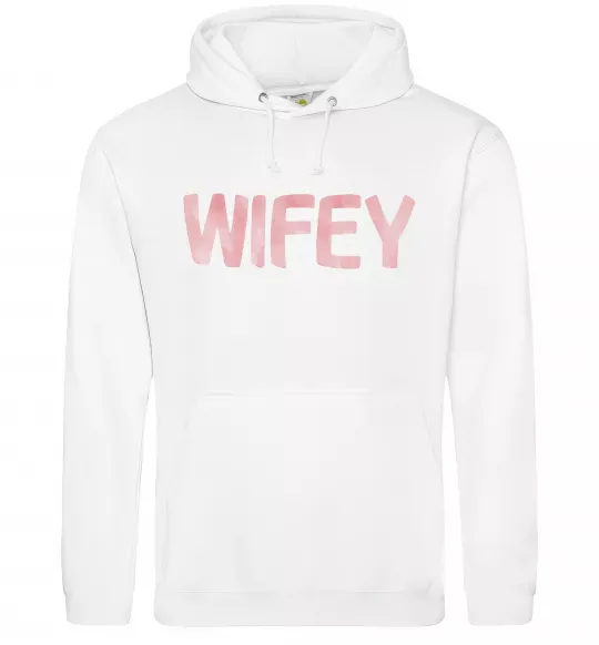 Женская толстовка (худи) Wifey Белый фото