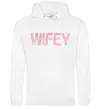 Женская толстовка (худи) Wifey Белый фото