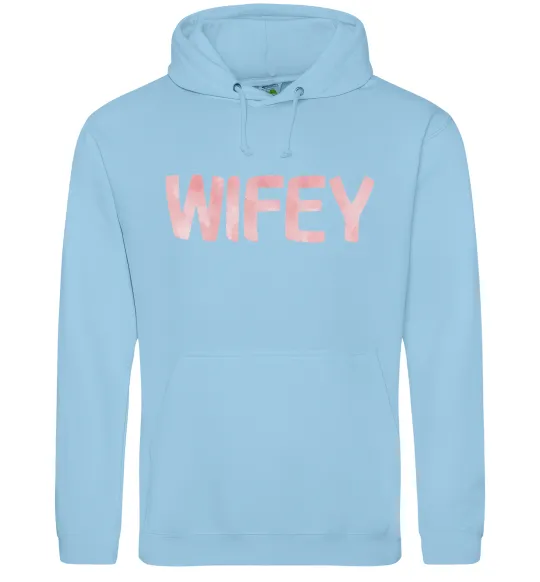Жіноча толстовка (худі) Wifey Блакитний фото