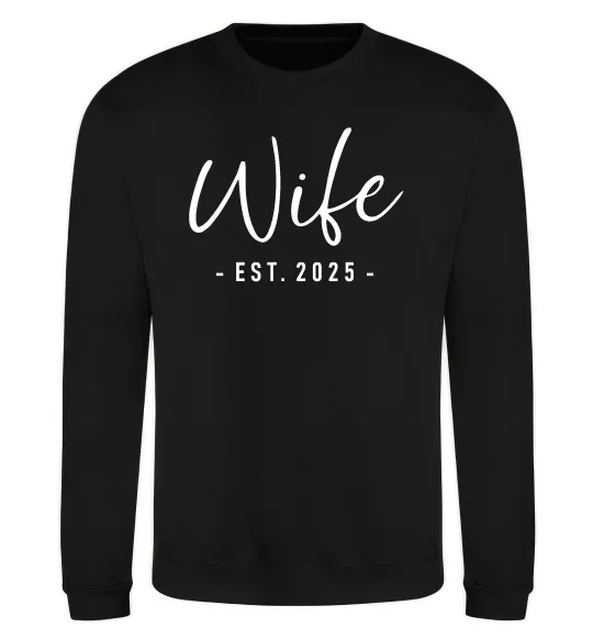 Свитшот Wife est Черный фото