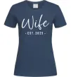 Женская футболка Wife est Темно-синий фото