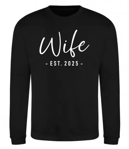 Свитшот Wife est Черный фото